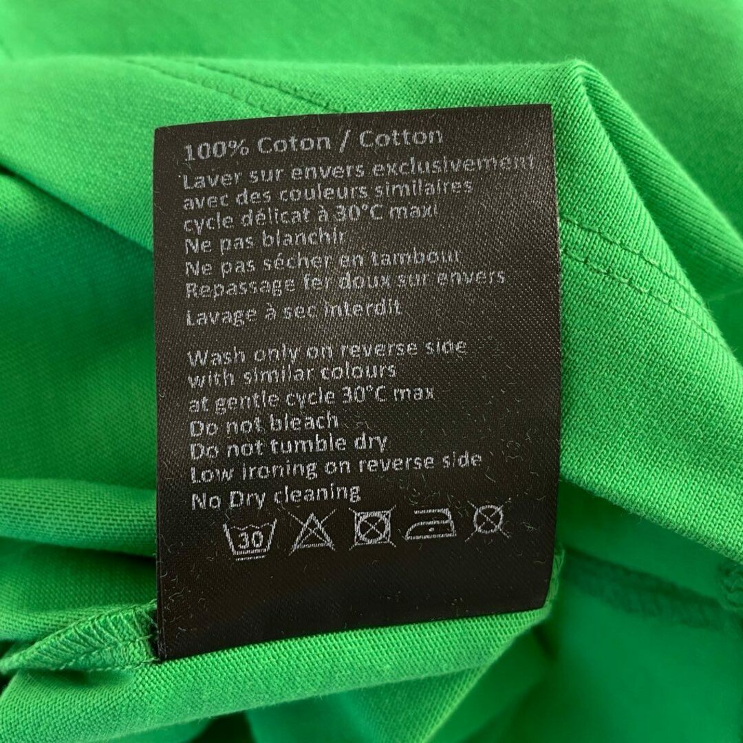 LONGCHAMP(ロンシャン)の19c24 ポルトガル製 LONGCHAMP ロンシャン 半袖カットソー Tシャツ トップス XS グリーン コットン100％ レディース レディースのトップス(カットソー(半袖/袖なし))の商品写真