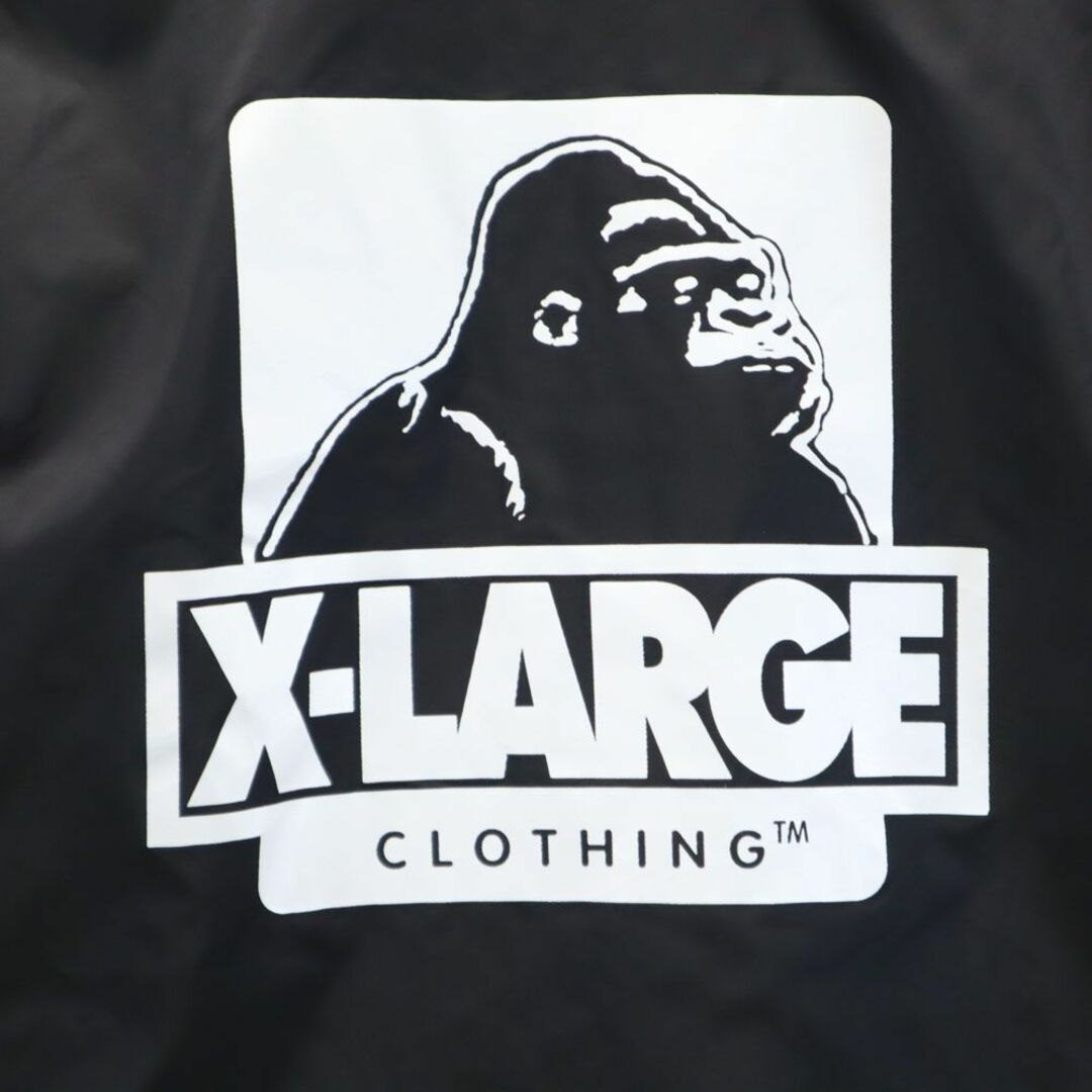 XLARGE(エクストララージ)のエクストララージ バックプリント コーチジャケット M 黒 XLARGE メンズ 古着 【240324】 メンズのジャケット/アウター(ナイロンジャケット)の商品写真