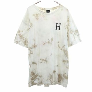 HUF - ハフ バックプリント 半袖 Tシャツ L ホワイト系 HUF メンズ 古着 【240324】