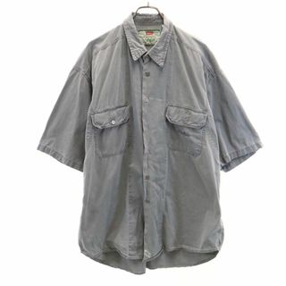 リーバイス(Levi's)のリーバイス 90s オールド 半袖 ワークシャツ XL グレー Levi's メンズ 古着 【240324】(シャツ)