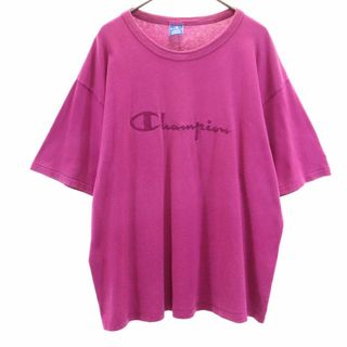 チャンピオン(Champion)のチャンピオン 90s USA製 オールド 青タグ 半袖 Tシャツ XL パープル系 Champion メンズ 古着 【240324】 メール便可(Tシャツ/カットソー(半袖/袖なし))