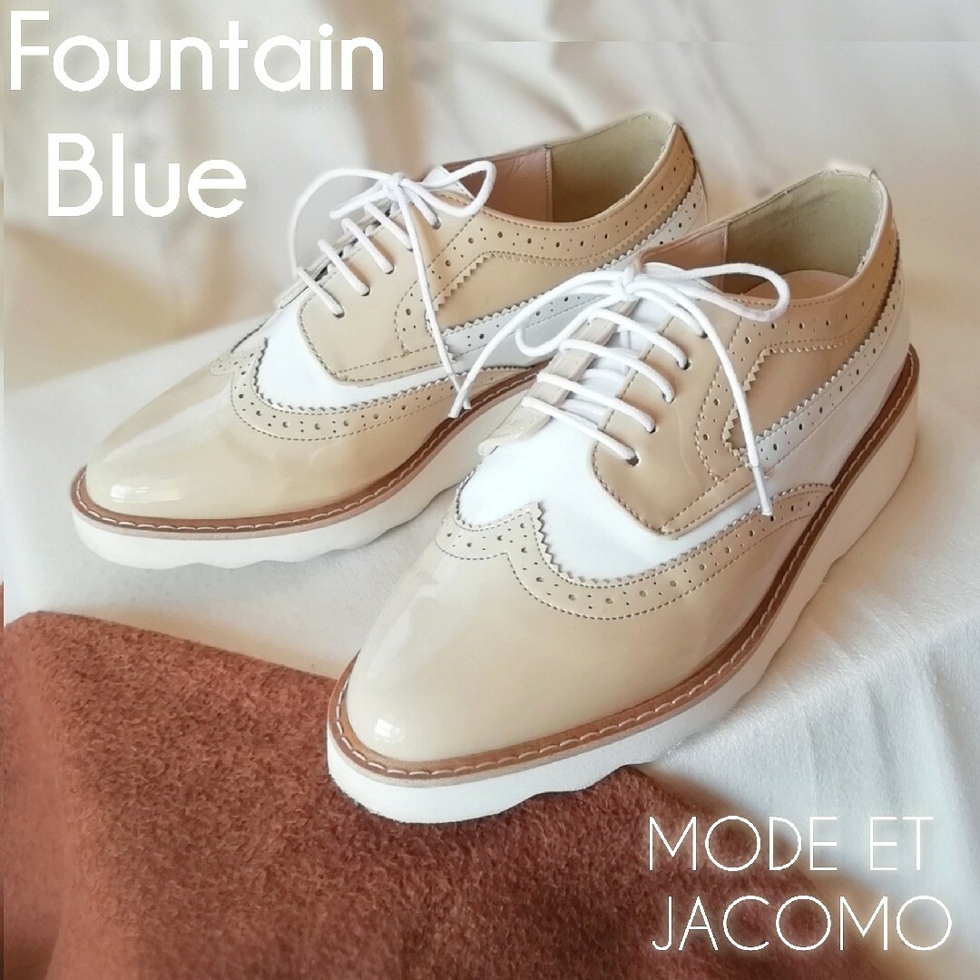 Mode et Jacomo(モードエジャコモ)のファウンテンブルー/モード エ ジャコモ/レースアップシューズ/雨の日/22.5 レディースの靴/シューズ(その他)の商品写真