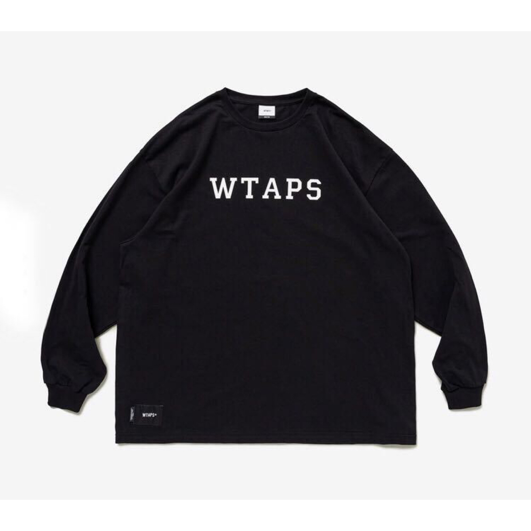 W)taps(ダブルタップス)の新品　Wtaps COLLEGE / LS / COTTON BLACK メンズのトップス(Tシャツ/カットソー(七分/長袖))の商品写真