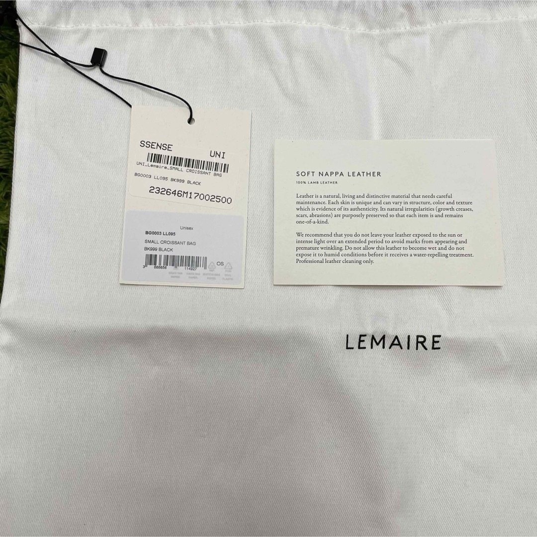 LEMAIRE(ルメール)のlemaire クロワッサンバッグ　スモール　ブラック メンズのバッグ(ショルダーバッグ)の商品写真