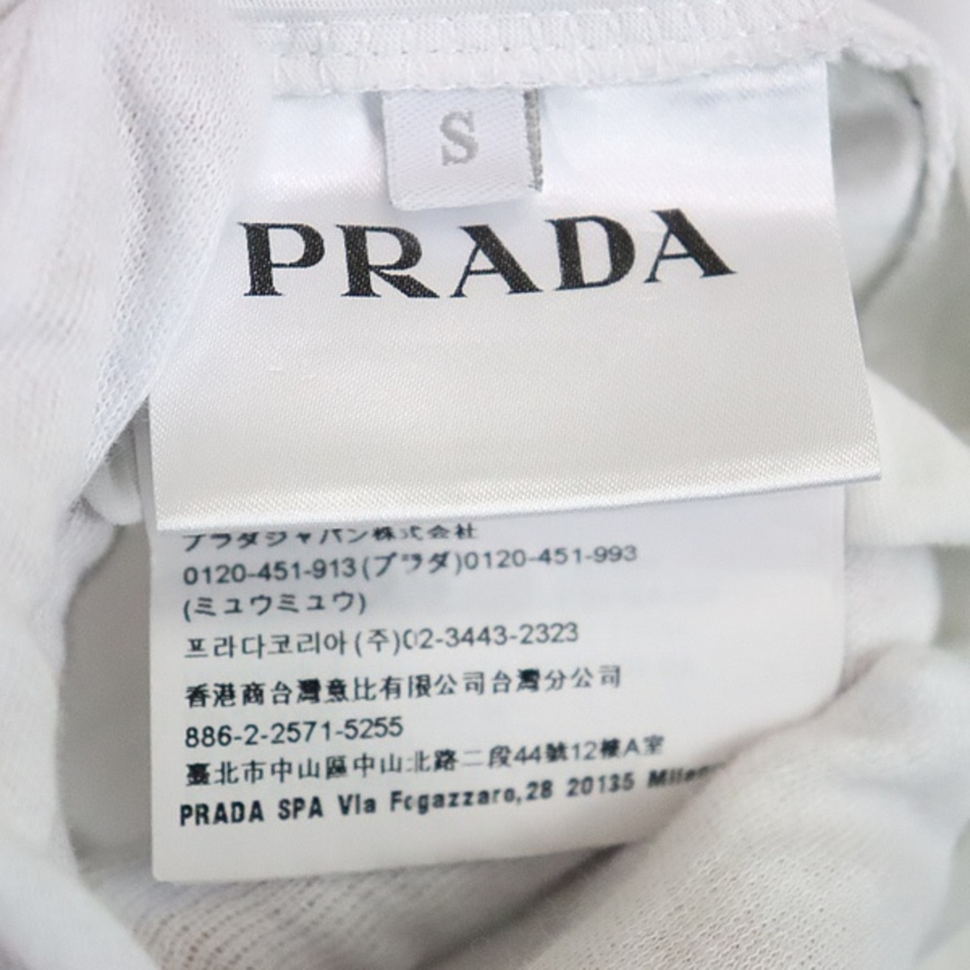 PRADA(プラダ)のPRADA 銀座店 プラダ Vネック Tシャツ S 白 93432 メンズのトップス(Tシャツ/カットソー(半袖/袖なし))の商品写真