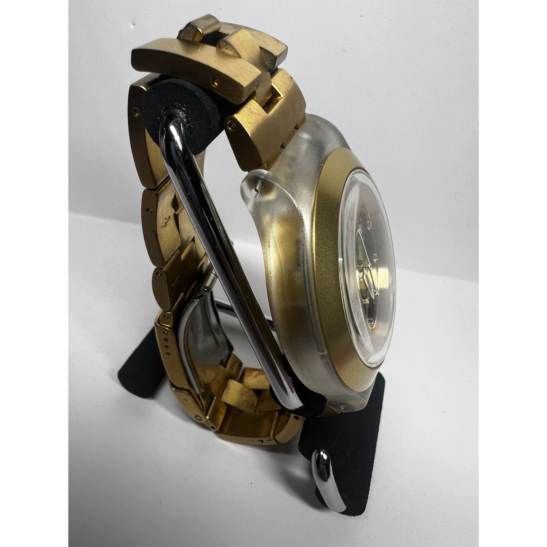 swatch(スウォッチ)のスウォッチ　アイロニー　クロノグラフ　ゴールド メンズの時計(腕時計(アナログ))の商品写真