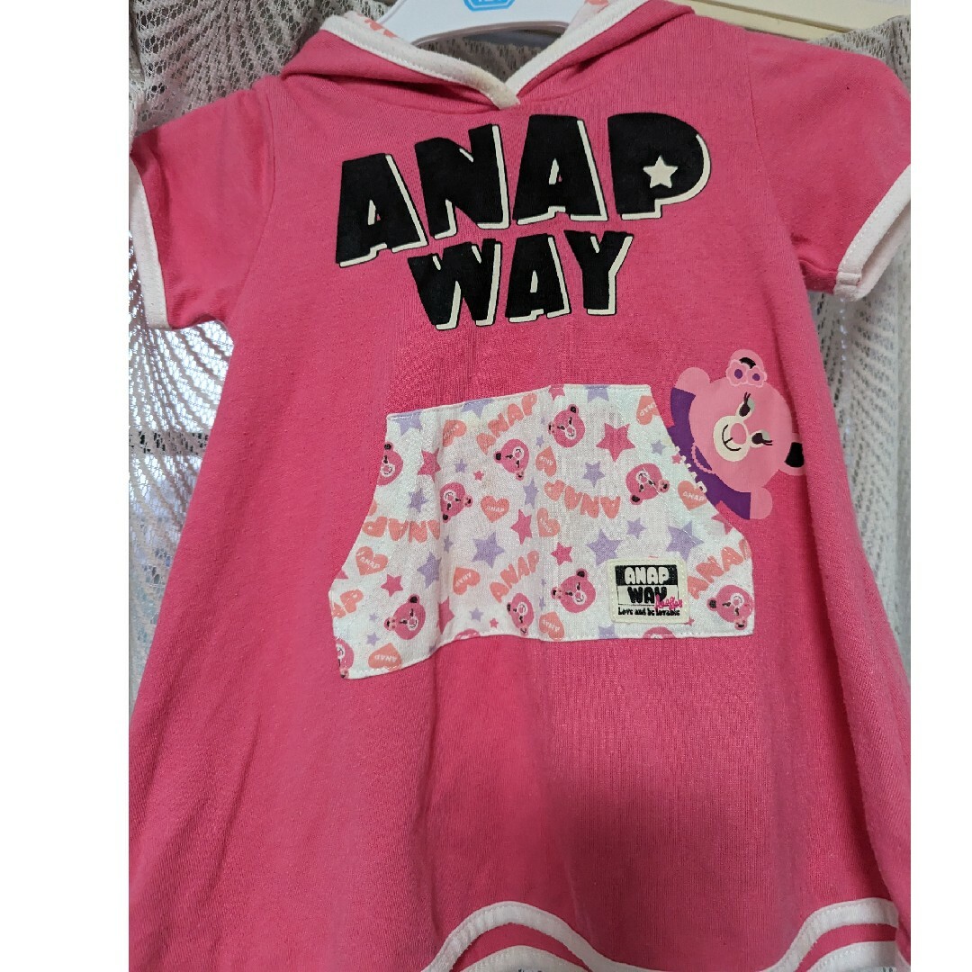 ANAP(アナップ)のANAP WAY 90cm キッズ/ベビー/マタニティのキッズ服女の子用(90cm~)(Tシャツ/カットソー)の商品写真