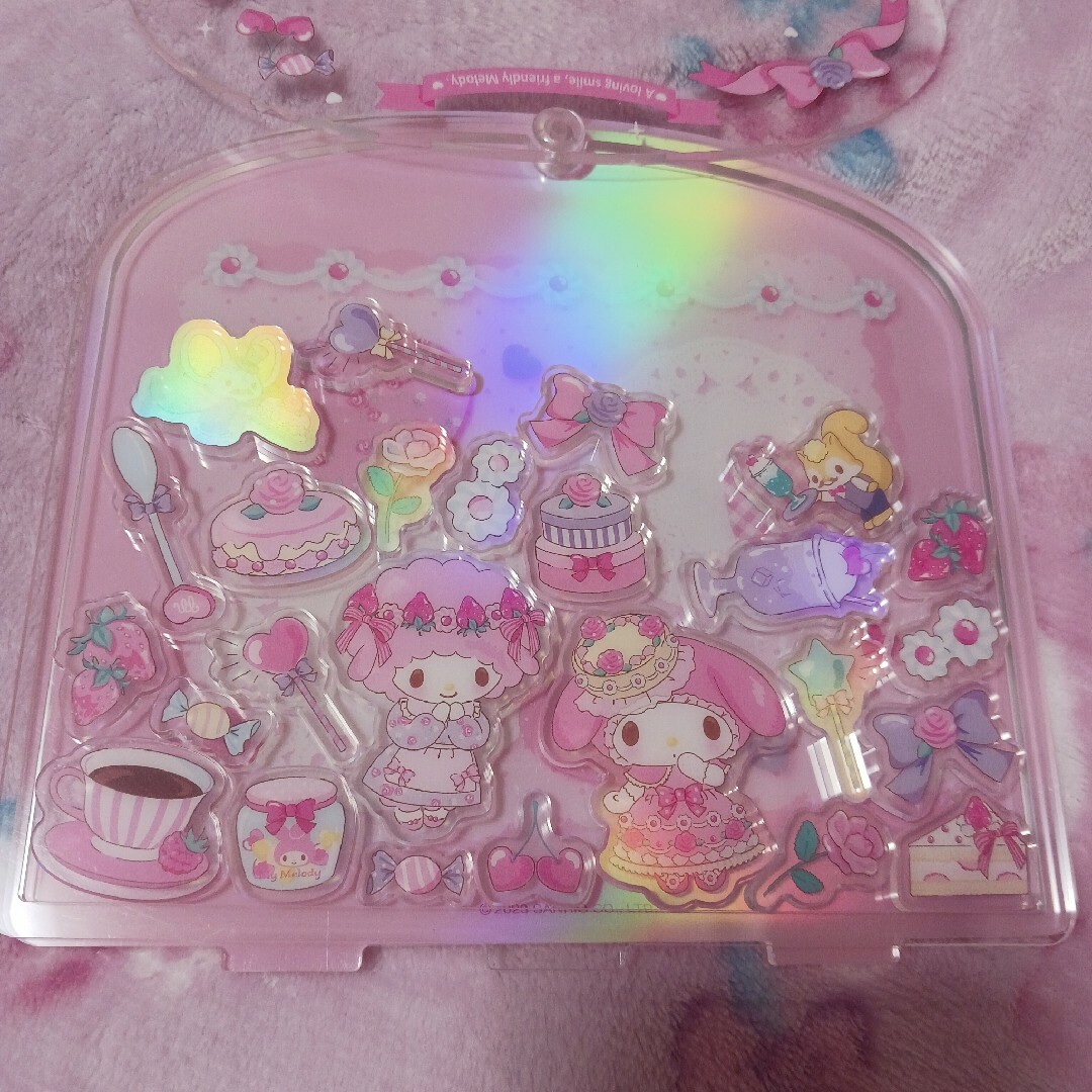 サンリオ(サンリオ)のマイメロディ My Melody アクリルフォトフレーム ピンク アクスタ エンタメ/ホビーのおもちゃ/ぬいぐるみ(キャラクターグッズ)の商品写真