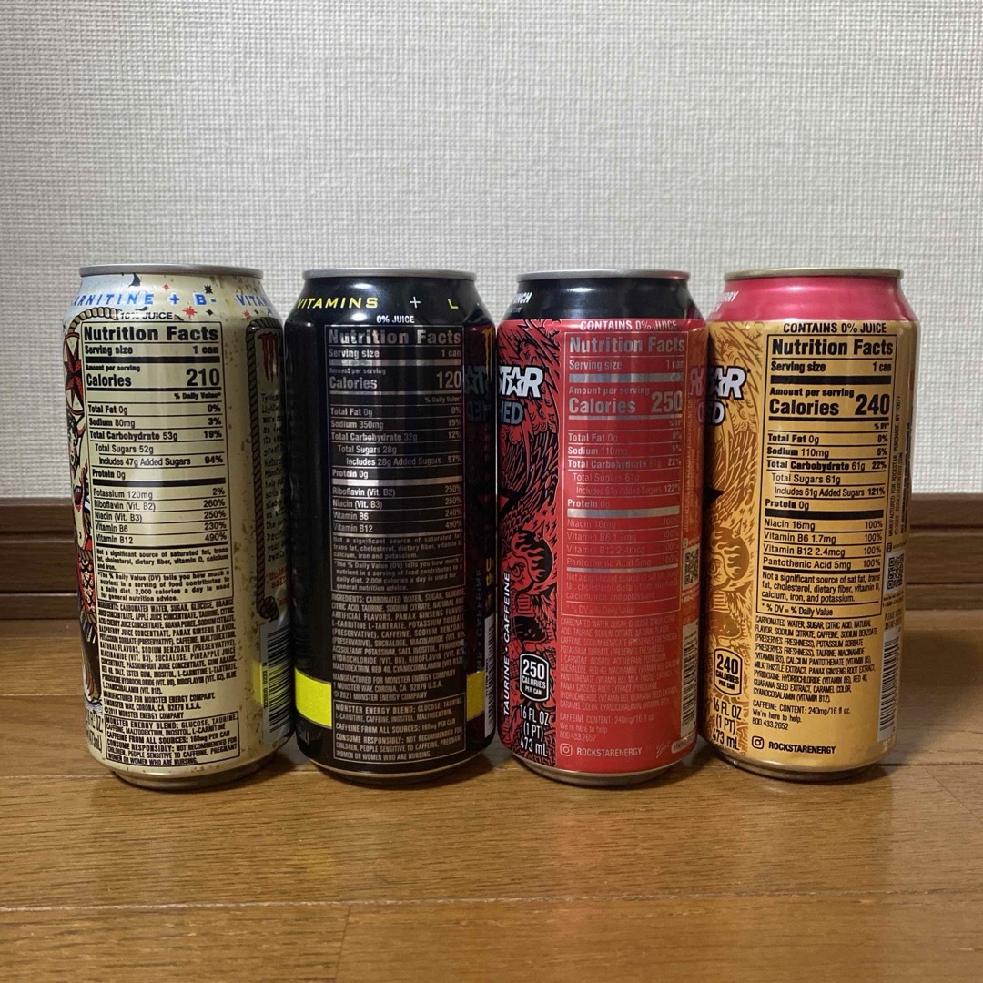 Monster Energy(モンスターエナジー)の【2024年3月購入品】エナジードリンク海外版 食品/飲料/酒の飲料(ソフトドリンク)の商品写真