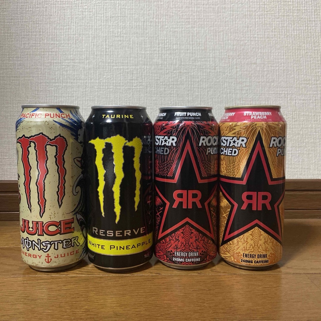 Monster Energy(モンスターエナジー)の【2024年3月購入品】エナジードリンク海外版 食品/飲料/酒の飲料(ソフトドリンク)の商品写真
