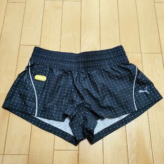 プーマ(PUMA)の【美品】プーマ puma レディースランニングショートパンツ Mサイズ 黒(ウェア)