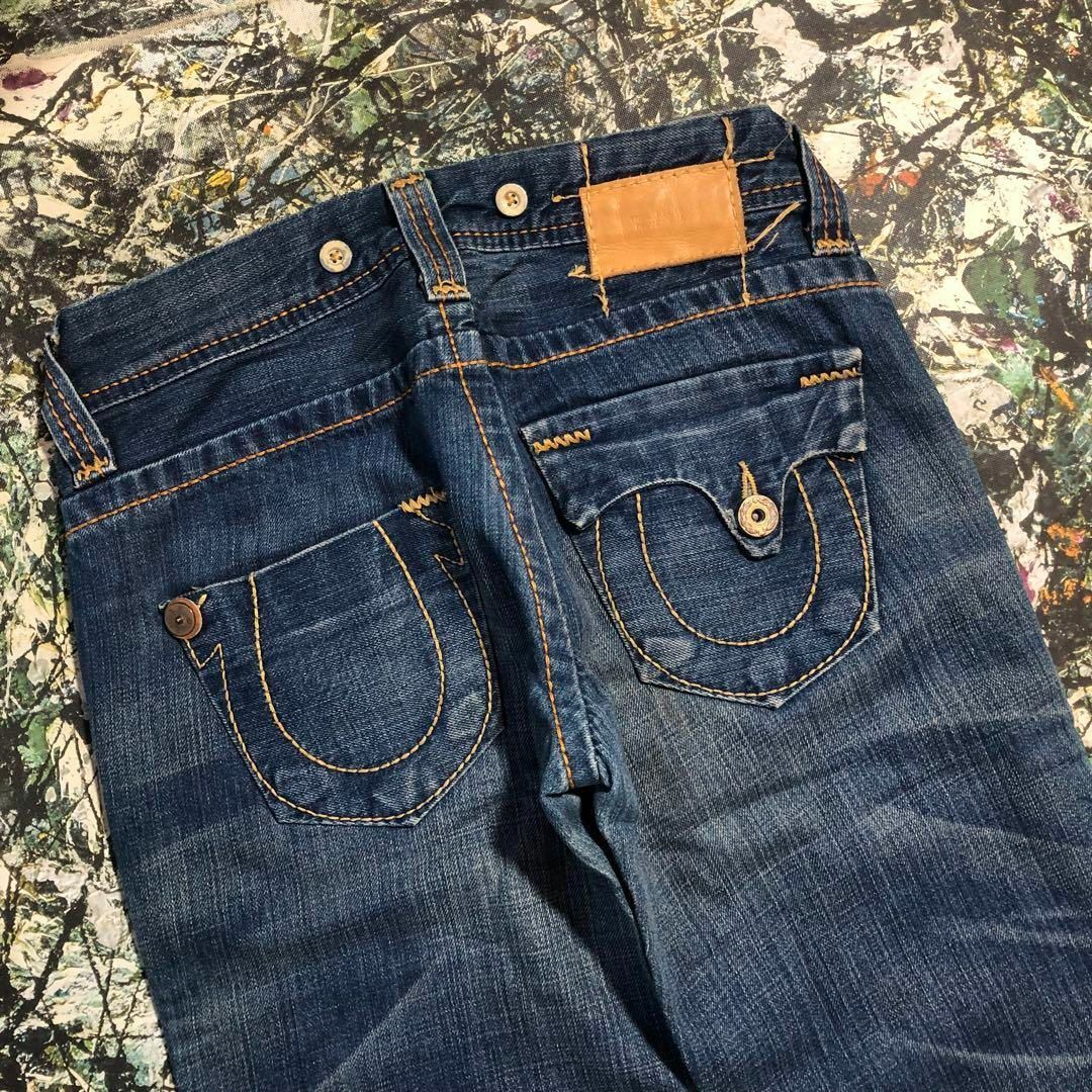 True Religion(トゥルーレリジョン)の【美品】トゥルーレリジョン-TRUE RELIGION-バギーデニムパンツ レディースのパンツ(デニム/ジーンズ)の商品写真