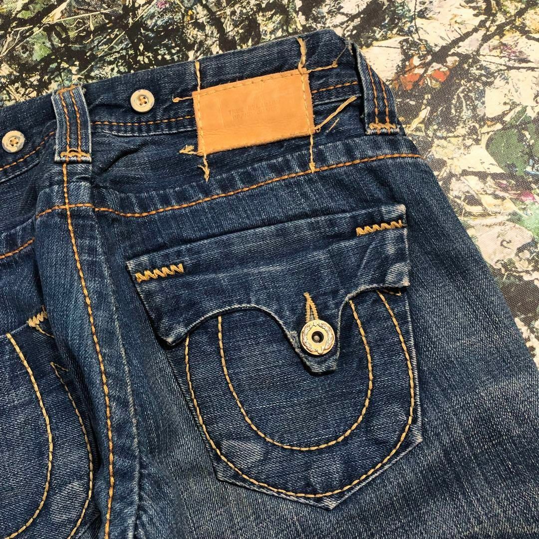 True Religion(トゥルーレリジョン)の【美品】トゥルーレリジョン-TRUE RELIGION-バギーデニムパンツ レディースのパンツ(デニム/ジーンズ)の商品写真