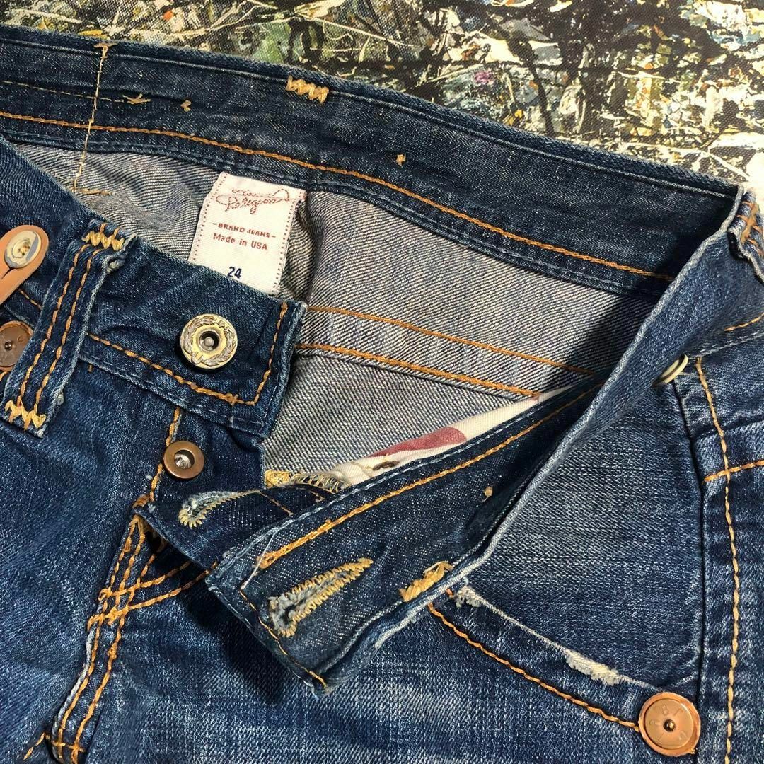 True Religion(トゥルーレリジョン)の【美品】トゥルーレリジョン-TRUE RELIGION-バギーデニムパンツ レディースのパンツ(デニム/ジーンズ)の商品写真