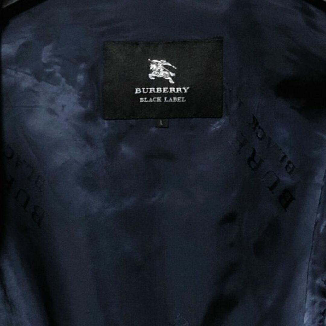 BURBERRY BLACK LABEL(バーバリーブラックレーベル)のバーバリーブラックレーベル チェック ステンカラーコート L BURBERRY メンズのジャケット/アウター(ステンカラーコート)の商品写真