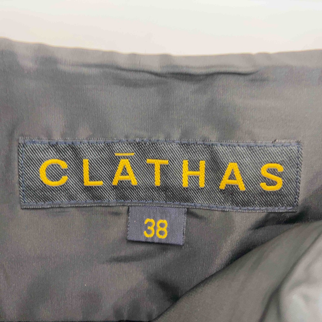 CLATHAS(クレイサス)のCLATHAS クレイサス レディース ひざ丈スカート 羊毛混 フレアスカート ブラック レディースのスカート(ひざ丈スカート)の商品写真