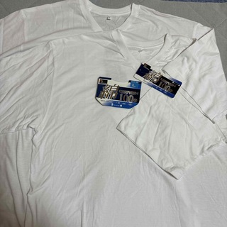 L 白 メンズ 高品質 半袖 Tシャツ 2枚セット インナー アンダーシャツ(その他)