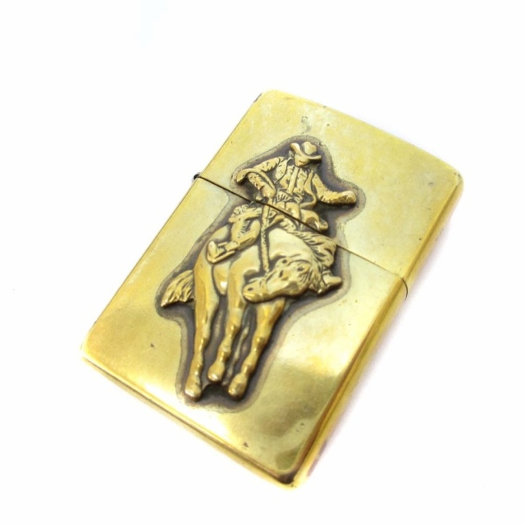 ZIPPO(ジッポー)のジッポー マルボロ カウボーイ オイルライター XIV 98年製 ゴールドカラー エンタメ/ホビーのコレクション(その他)の商品写真