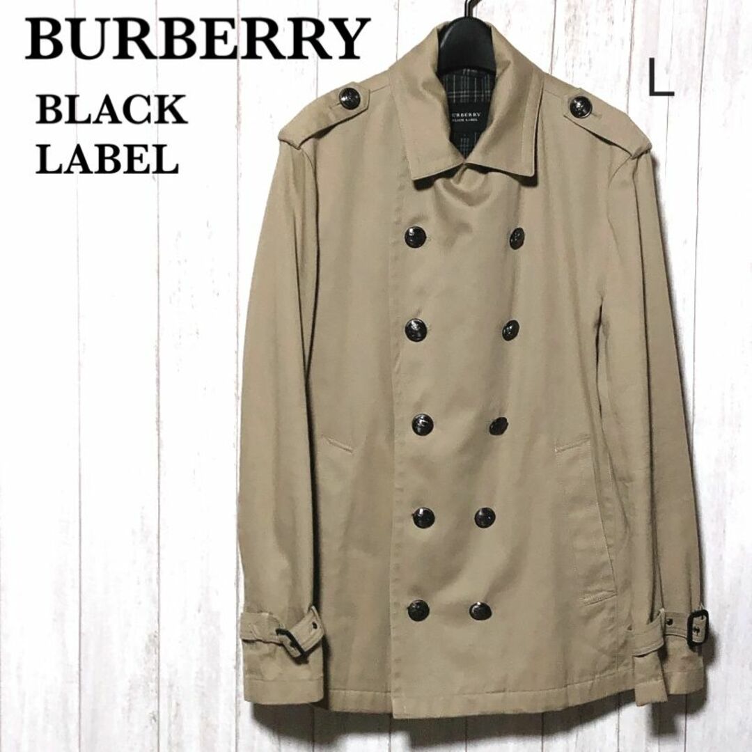 BURBERRY BLACK LABEL(バーバリーブラックレーベル)のバーバリーブラックレーベル ショート トレンチコート L BURBERRY メンズのジャケット/アウター(トレンチコート)の商品写真