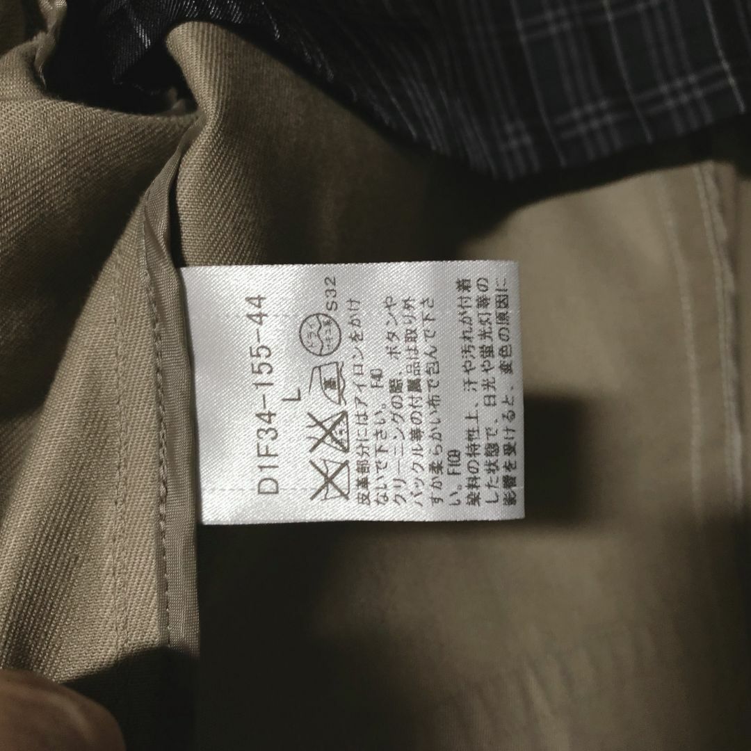 BURBERRY BLACK LABEL(バーバリーブラックレーベル)のバーバリーブラックレーベル ショート トレンチコート L BURBERRY メンズのジャケット/アウター(トレンチコート)の商品写真