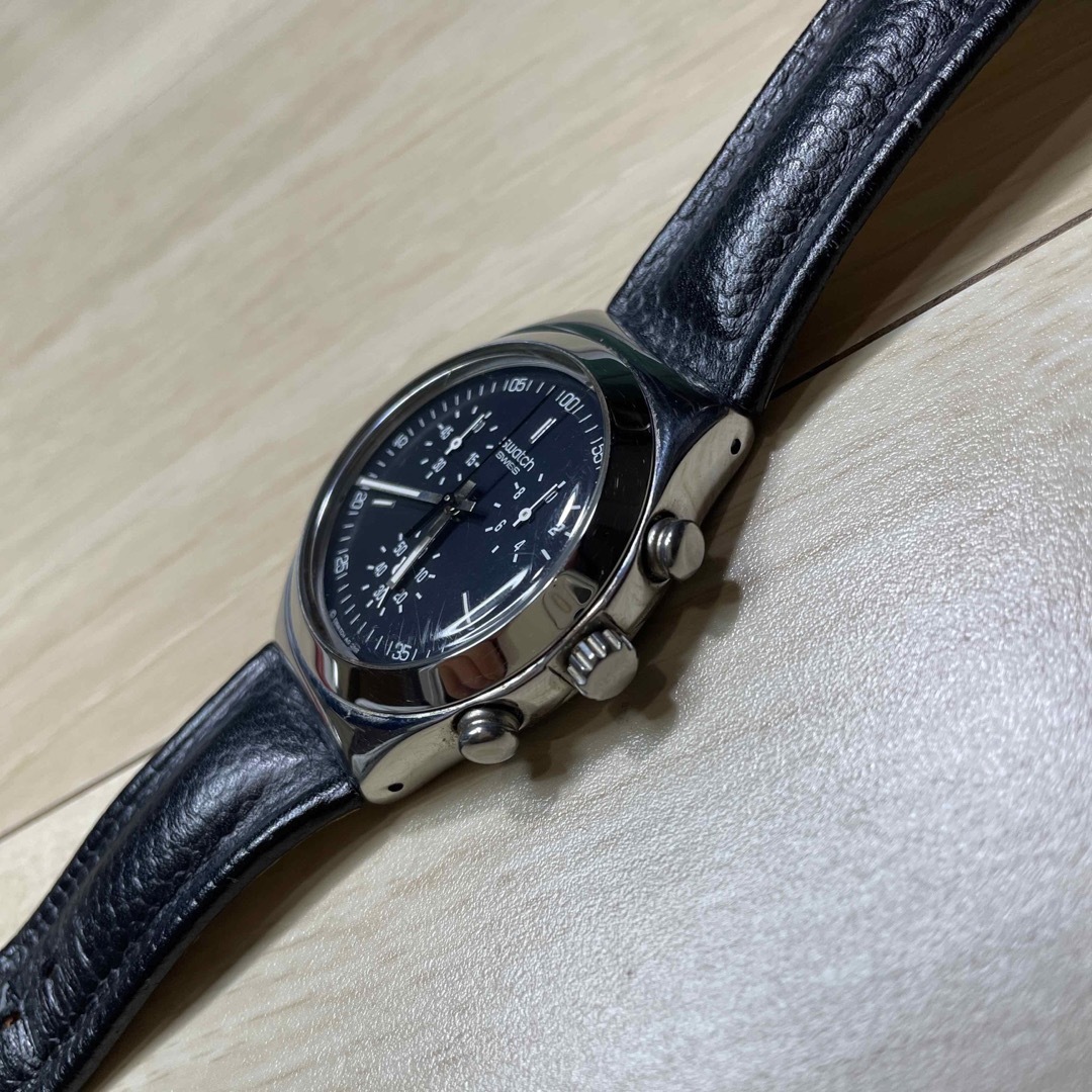 swatch(スウォッチ)のswatch IRONY BLACK chronograph 腕時計 メンズの時計(腕時計(アナログ))の商品写真