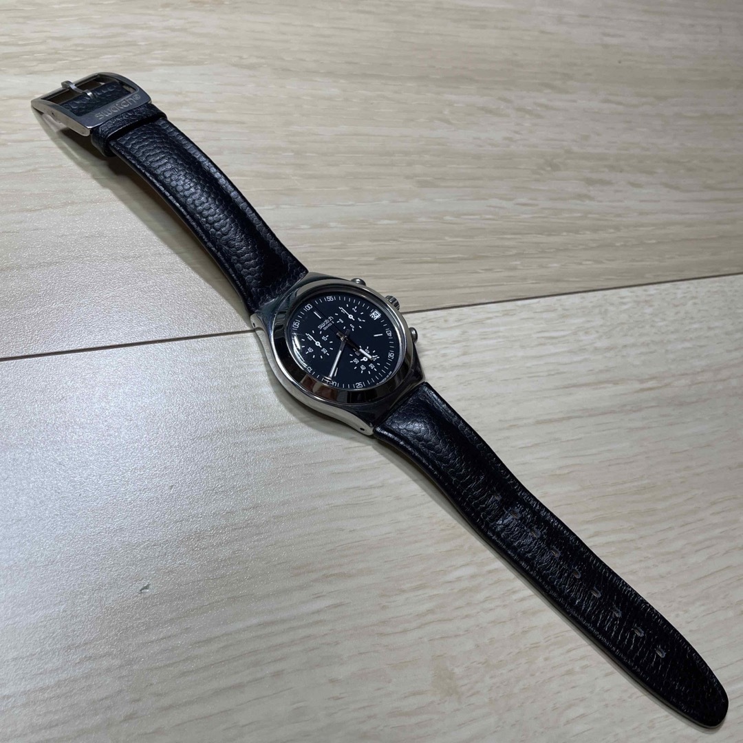 swatch(スウォッチ)のswatch IRONY BLACK chronograph 腕時計 メンズの時計(腕時計(アナログ))の商品写真