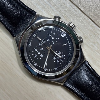 swatch - swatch IRONY BLACK chronograph 腕時計
