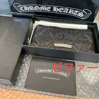 クロムハーツ(Chrome Hearts)のクロムハーツ セメタリー クロスキルティング　ウォレット(長財布)