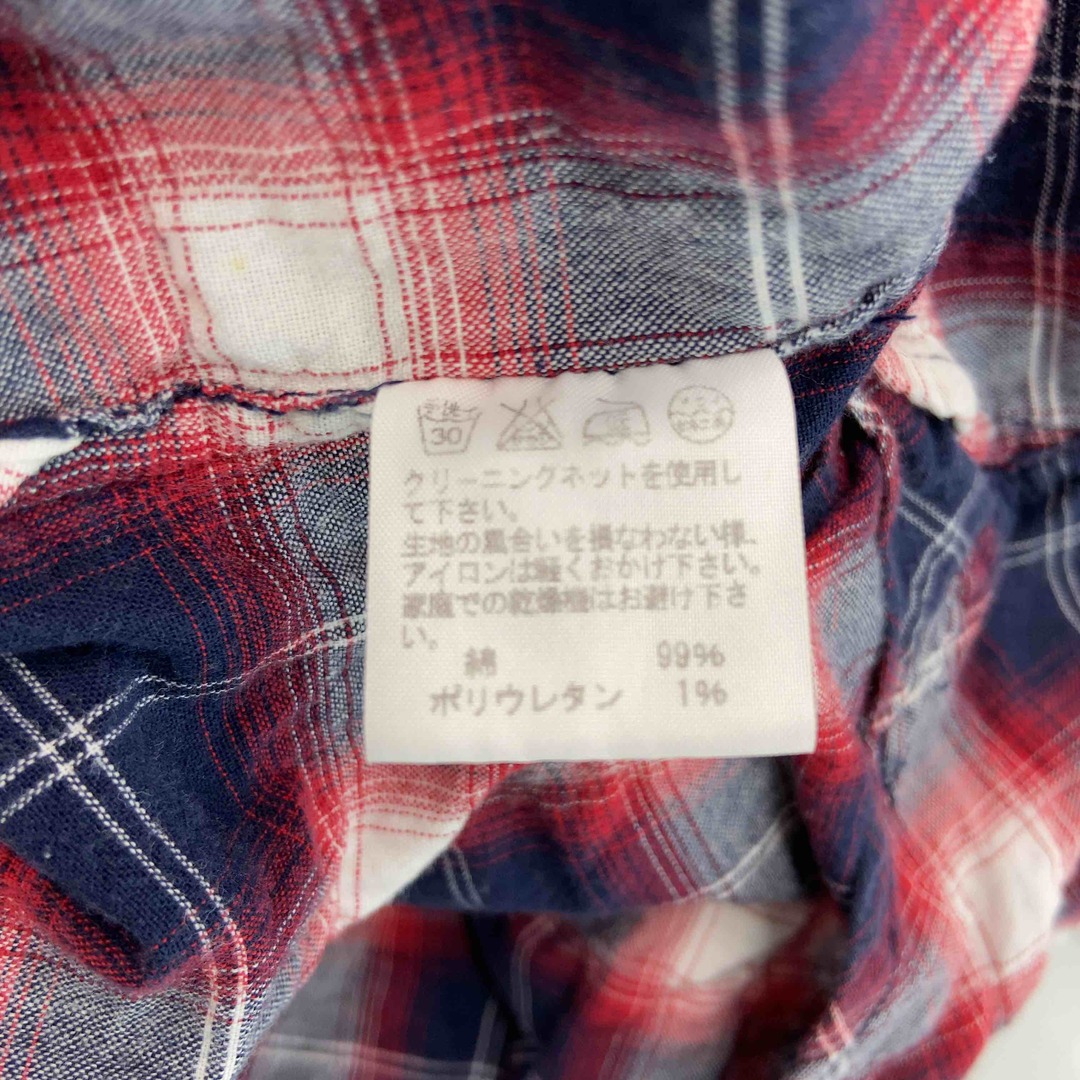 CABANE de ZUCCa(カバンドズッカ)のCABANE de ZUCCa カバンドズッカ　チェック 赤×紺　サイズS　メンズ 長袖シャツ メンズのトップス(シャツ)の商品写真