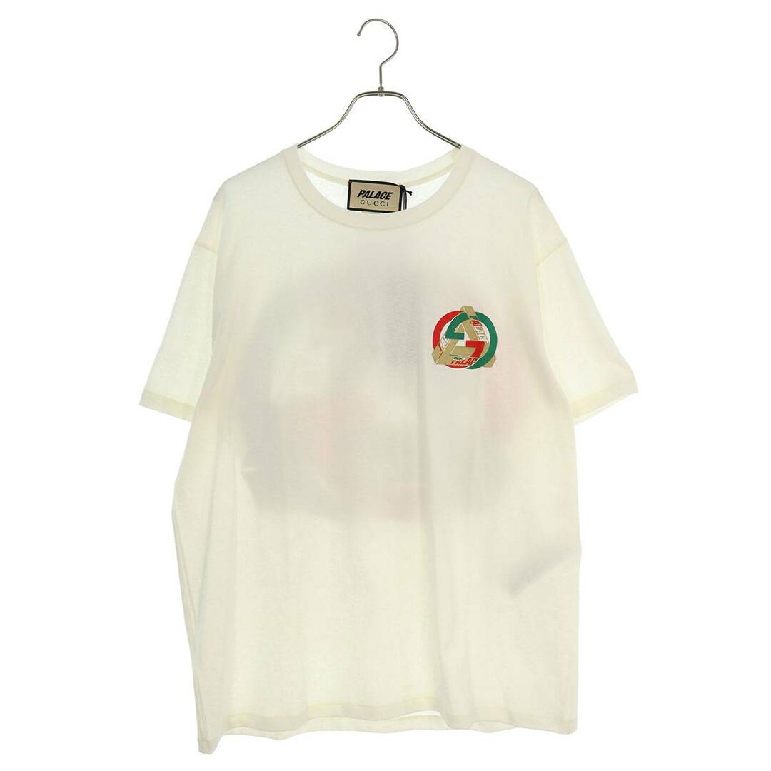 Gucci(グッチ)のグッチ ×パレス Palace  23SS  548334 XJE1C ダブルネームロゴプリントTシャツ メンズ L メンズのトップス(Tシャツ/カットソー(半袖/袖なし))の商品写真