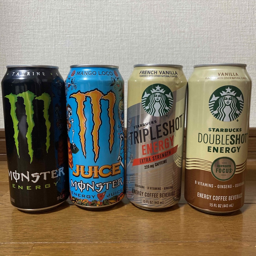 Starbucks(スターバックス)の【2024年3月購入品】エナジードリンク海外版 食品/飲料/酒の飲料(ソフトドリンク)の商品写真