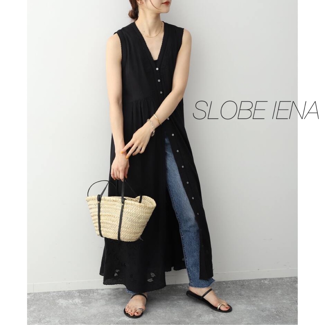 SLOBE IENA(スローブイエナ)の【SLOBE IENA】極美品★刺繍レースワンピース レディースのワンピース(ロングワンピース/マキシワンピース)の商品写真