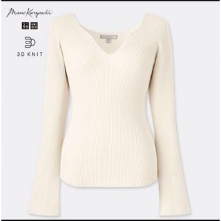 ユニクロ(UNIQLO)の【値下げ】3Dリブセーター(カットソー(長袖/七分))