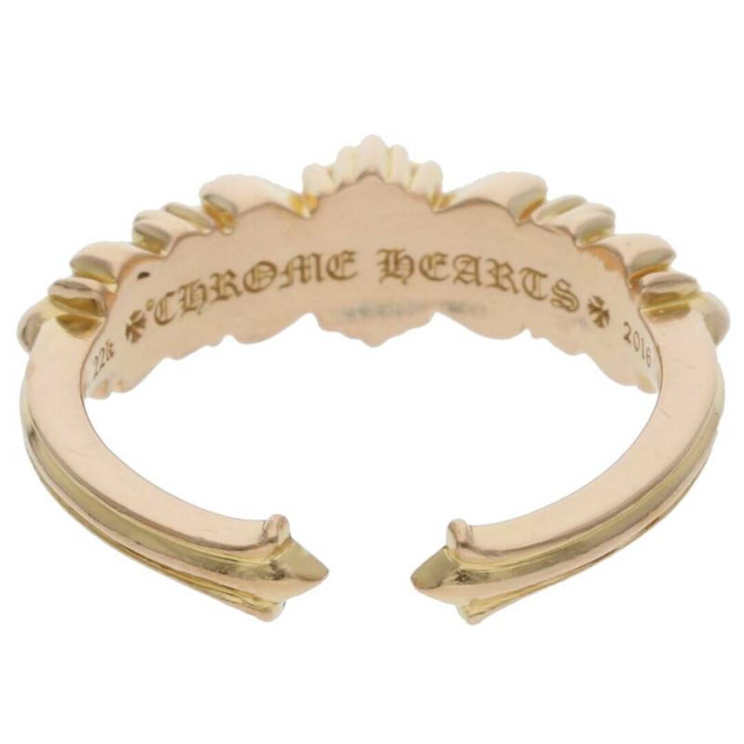 Chrome Hearts(クロムハーツ)のクロムハーツ  22K BABY CLSC/ベイビークラシックダブルフローラル ゴールドリング メンズ 20号 メンズのアクセサリー(リング(指輪))の商品写真