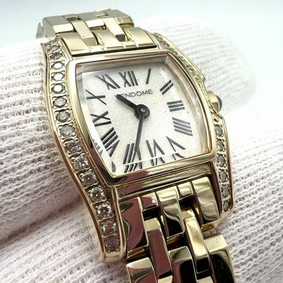 Vendome Aoyama(ヴァンドームアオヤマ)の【28Pダイヤモンド・高級】ヴァンドーム青山　レディース　腕時計　時計　クオーツ レディースのファッション小物(腕時計)の商品写真