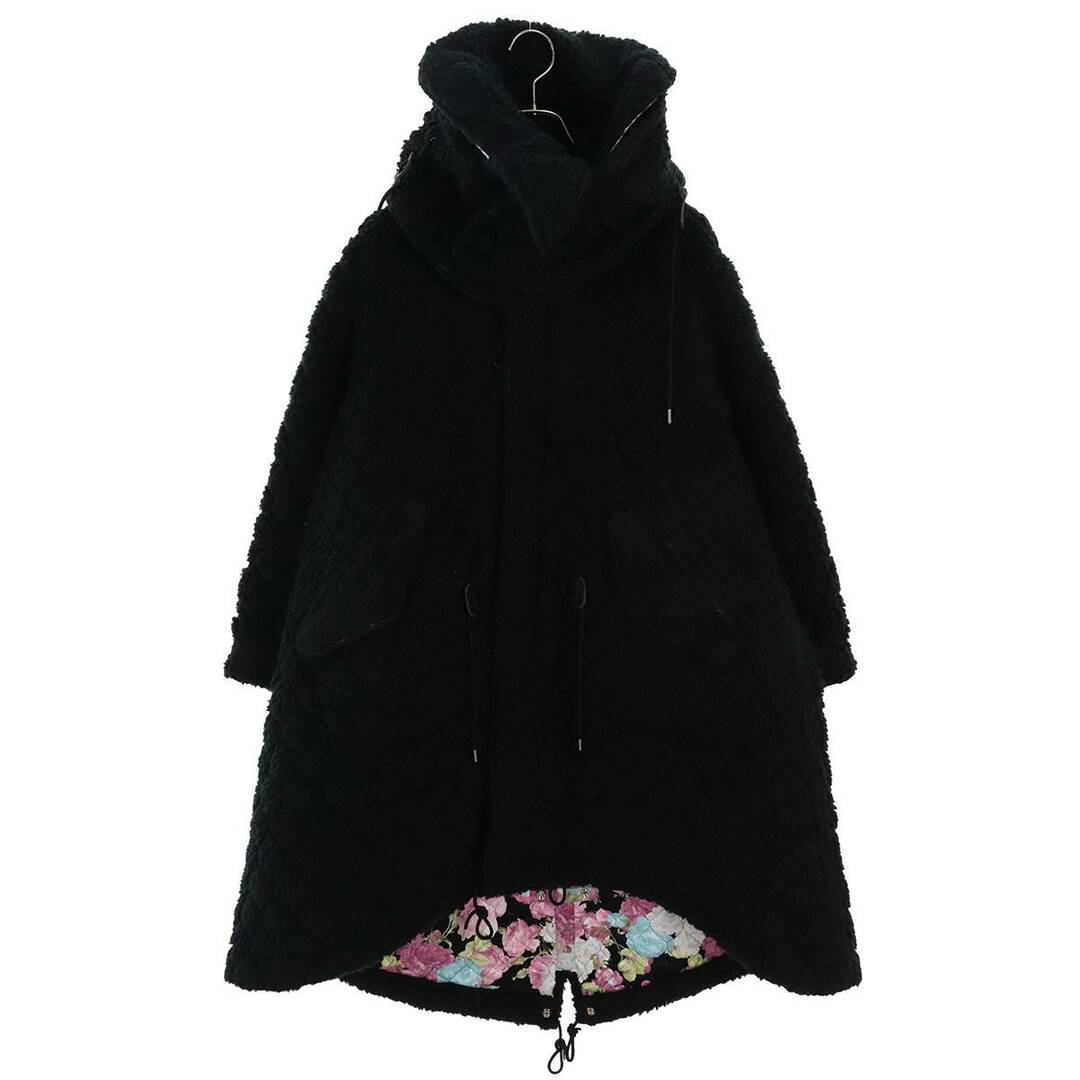 noir kei ninomiya(ノワールケイニノミヤ)のノワールケイニノミヤ  22AW  3J-C003 AD2022リバーシブル花柄サテンジャガードキルトコート レディース S レディースのジャケット/アウター(その他)の商品写真