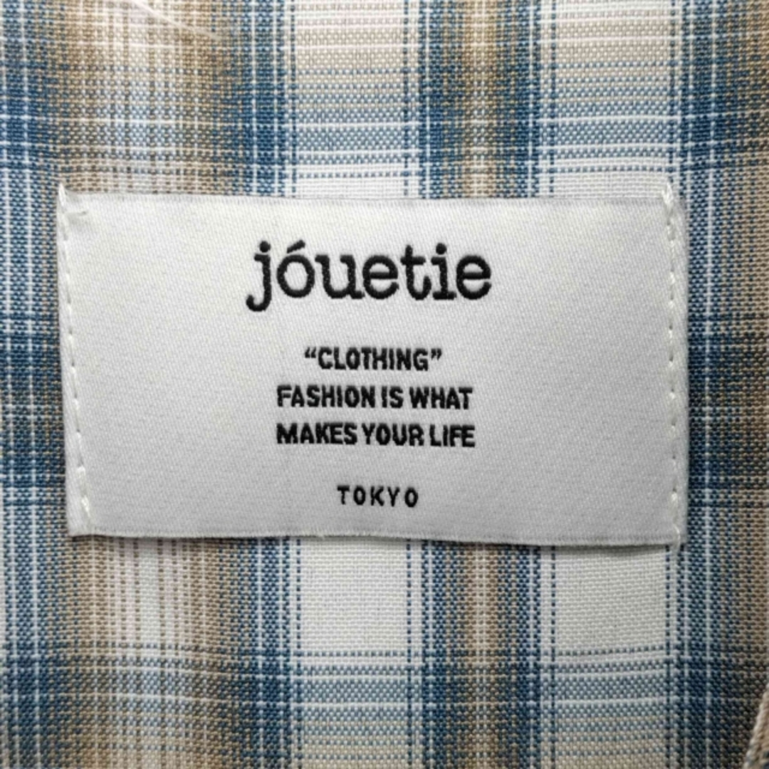 jouetie(ジュエティ)のjouetie(ジュエティ) チェック ボウタイ ショートスリーブシャツ レディースのトップス(シャツ/ブラウス(半袖/袖なし))の商品写真