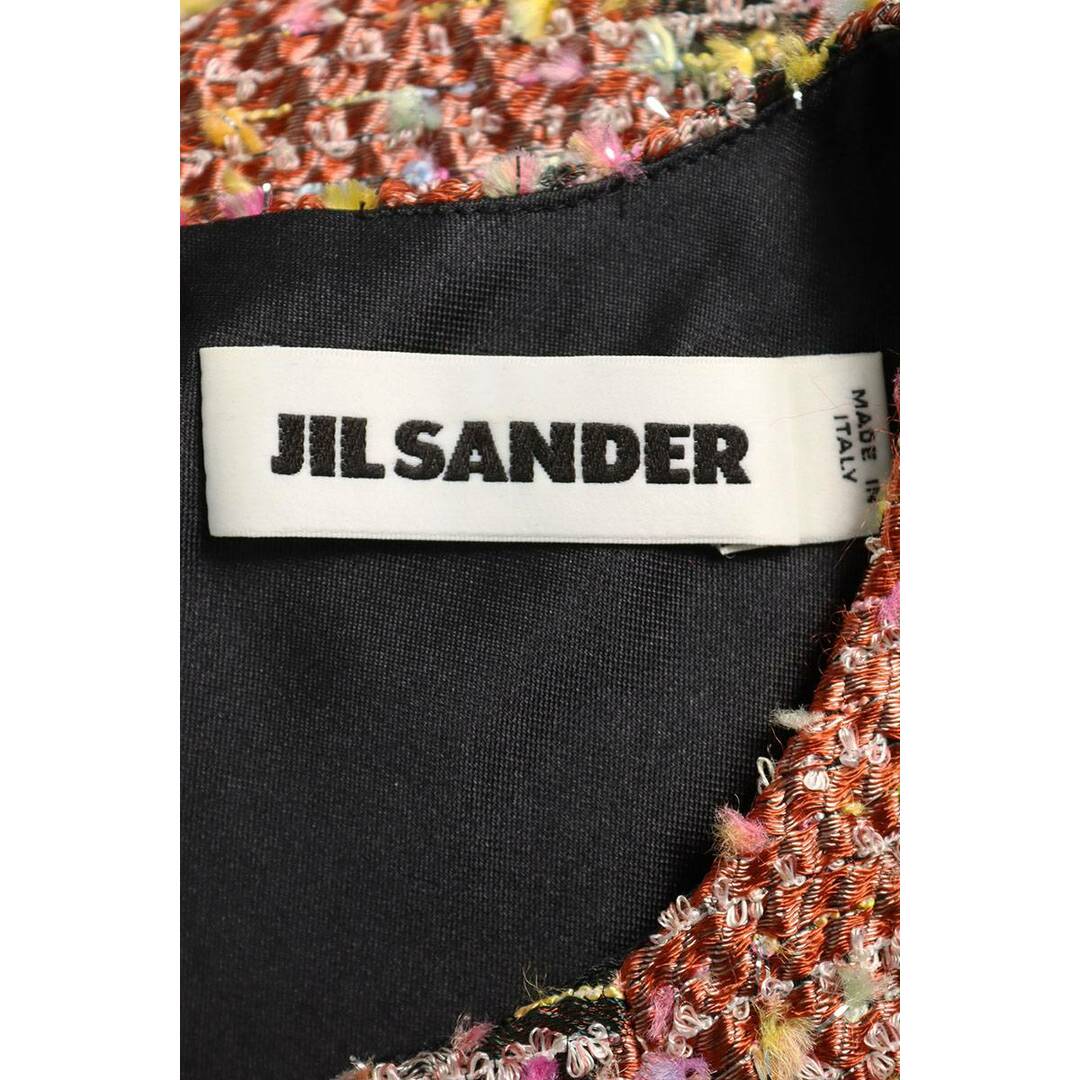 Jil Sander(ジルサンダー)のジルサンダー  NW408360 ツイードスリーブレスワンピース レディース 36 レディースのワンピース(ロングワンピース/マキシワンピース)の商品写真