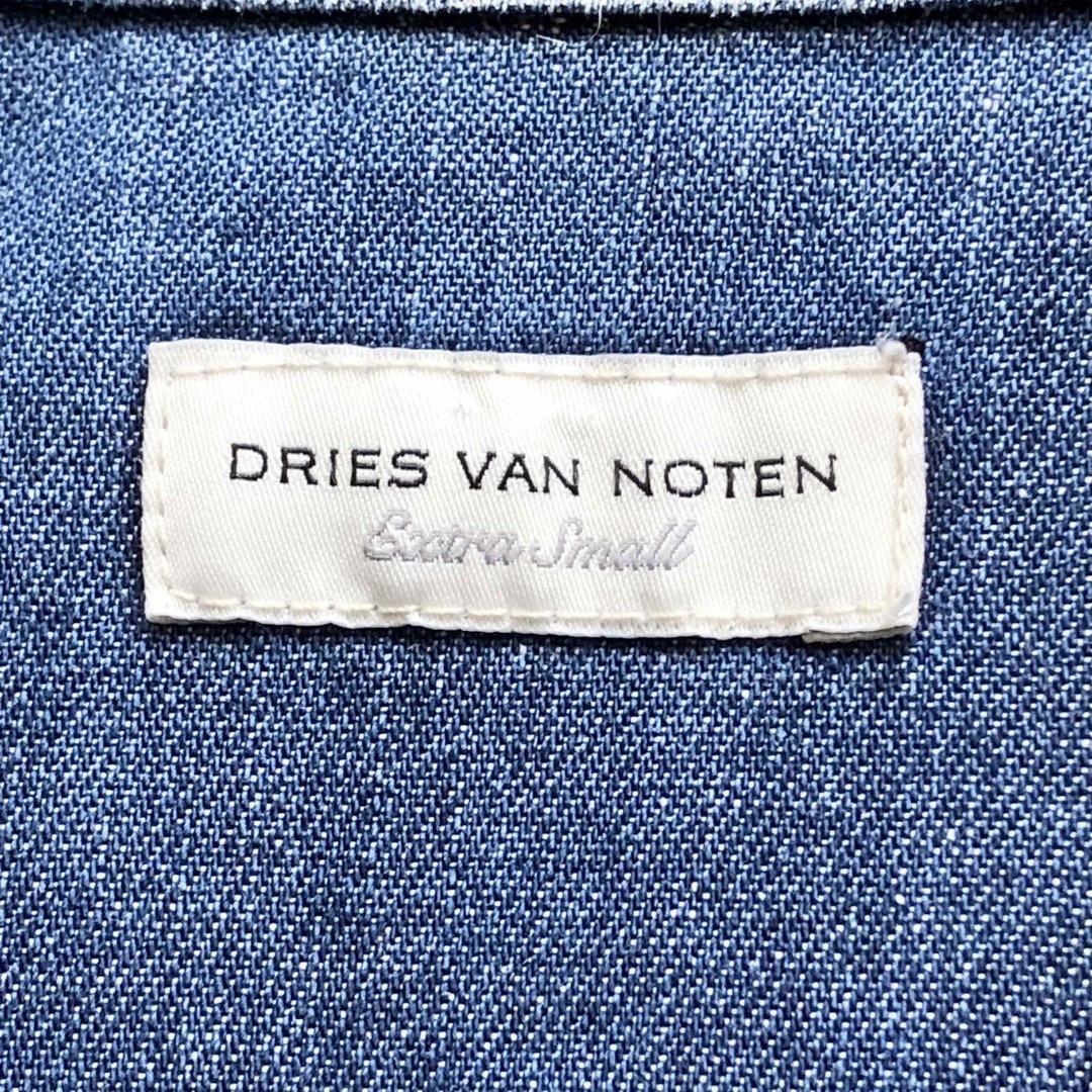 DRIES VAN NOTEN(ドリスヴァンノッテン)のDRIES VAN NOTEN ✨インディゴデニムロングワンピース　 レディースのワンピース(ロングワンピース/マキシワンピース)の商品写真