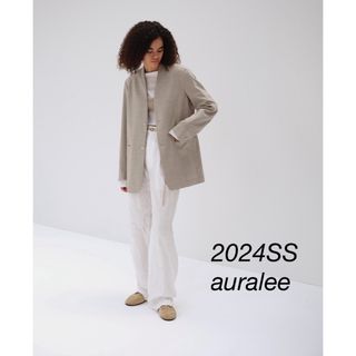 オーラリー(AURALEE)の2024SSauralee WRINKLED WASHED FINX TWILL(カジュアルパンツ)