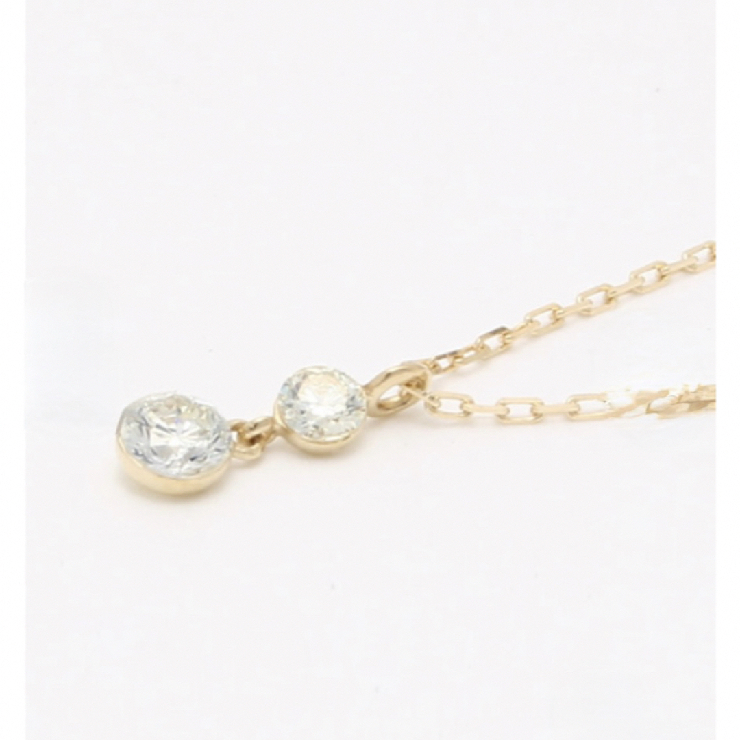 agete(アガット)のagete  K18 ダイヤモンドネックレス  レディースのアクセサリー(ネックレス)の商品写真