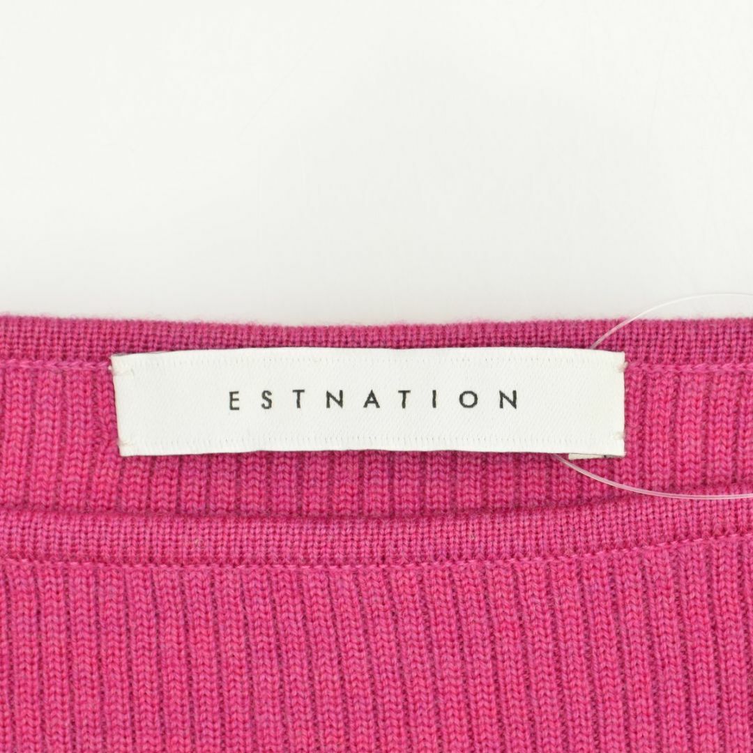 ESTNATION(エストネーション)の【ESTNATION】ウールオフショルダー長袖ニットセーター レディースのトップス(ニット/セーター)の商品写真