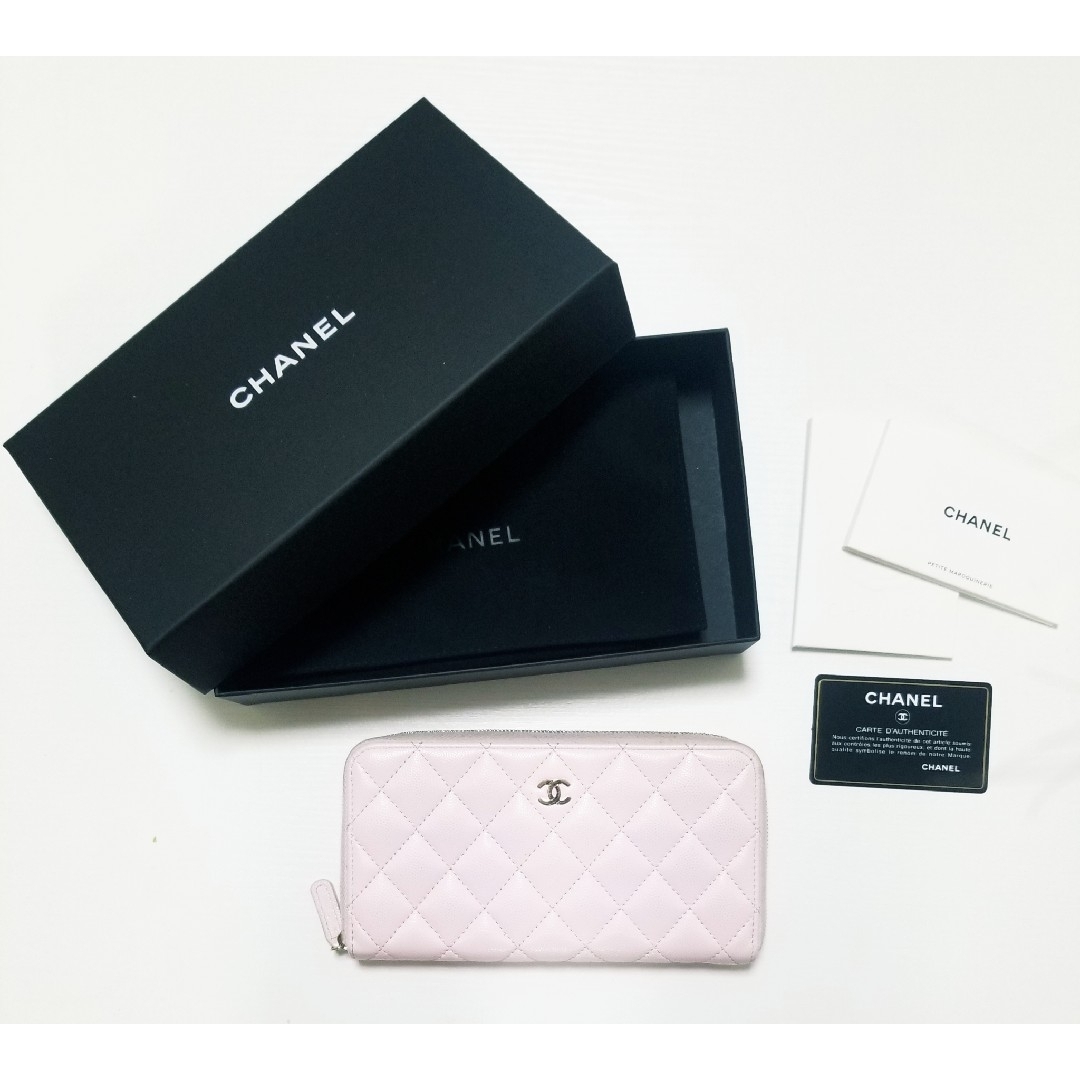 CHANEL(シャネル)の青空様専用 シャネル マトラッセラウンドファスナーウォレット ピンク レディースのファッション小物(財布)の商品写真