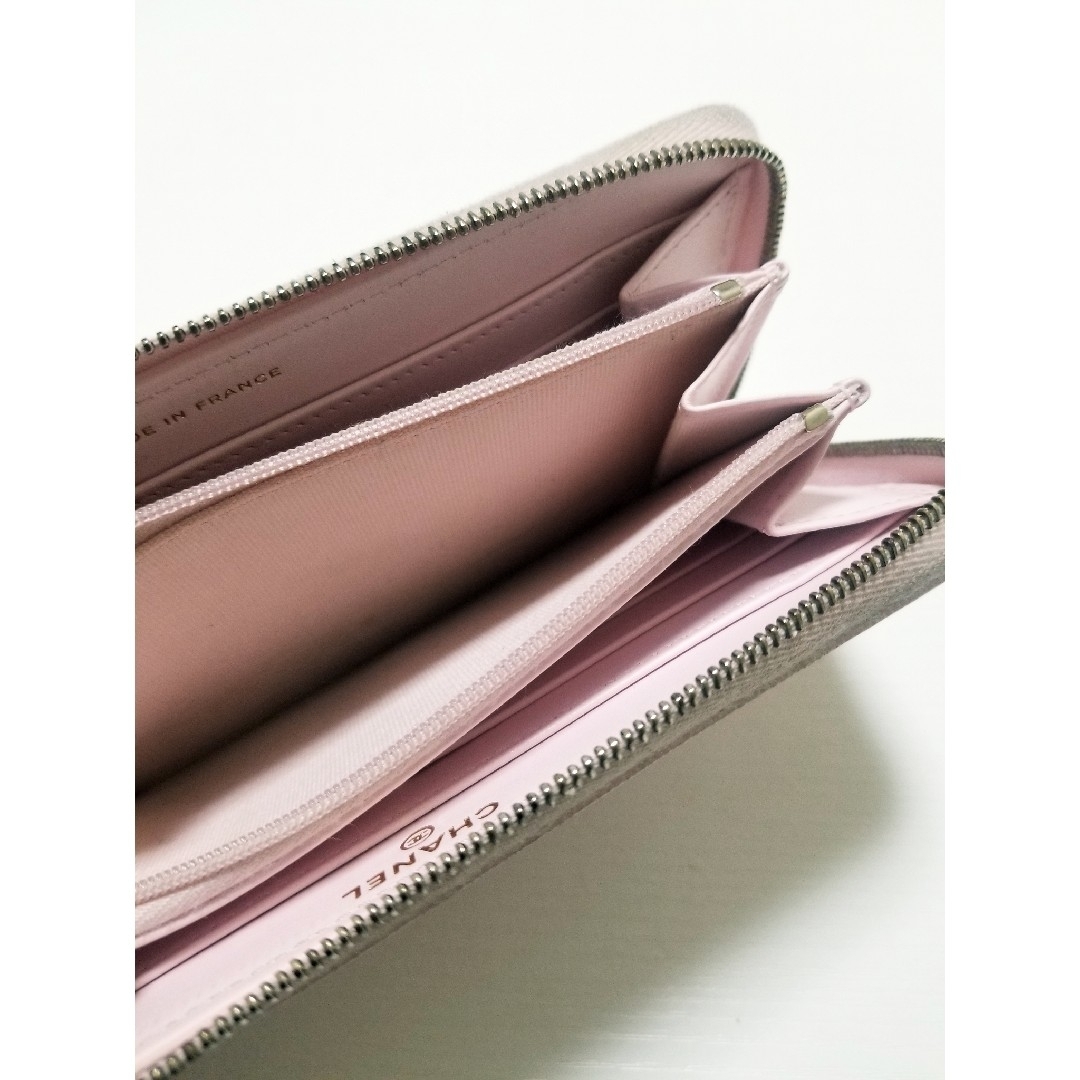 CHANEL(シャネル)の青空様専用 シャネル マトラッセラウンドファスナーウォレット ピンク レディースのファッション小物(財布)の商品写真