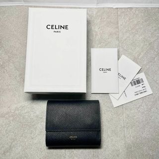 celine - セリーヌ 三つ折り財布 スモールトリフォールドウォレット ブラック