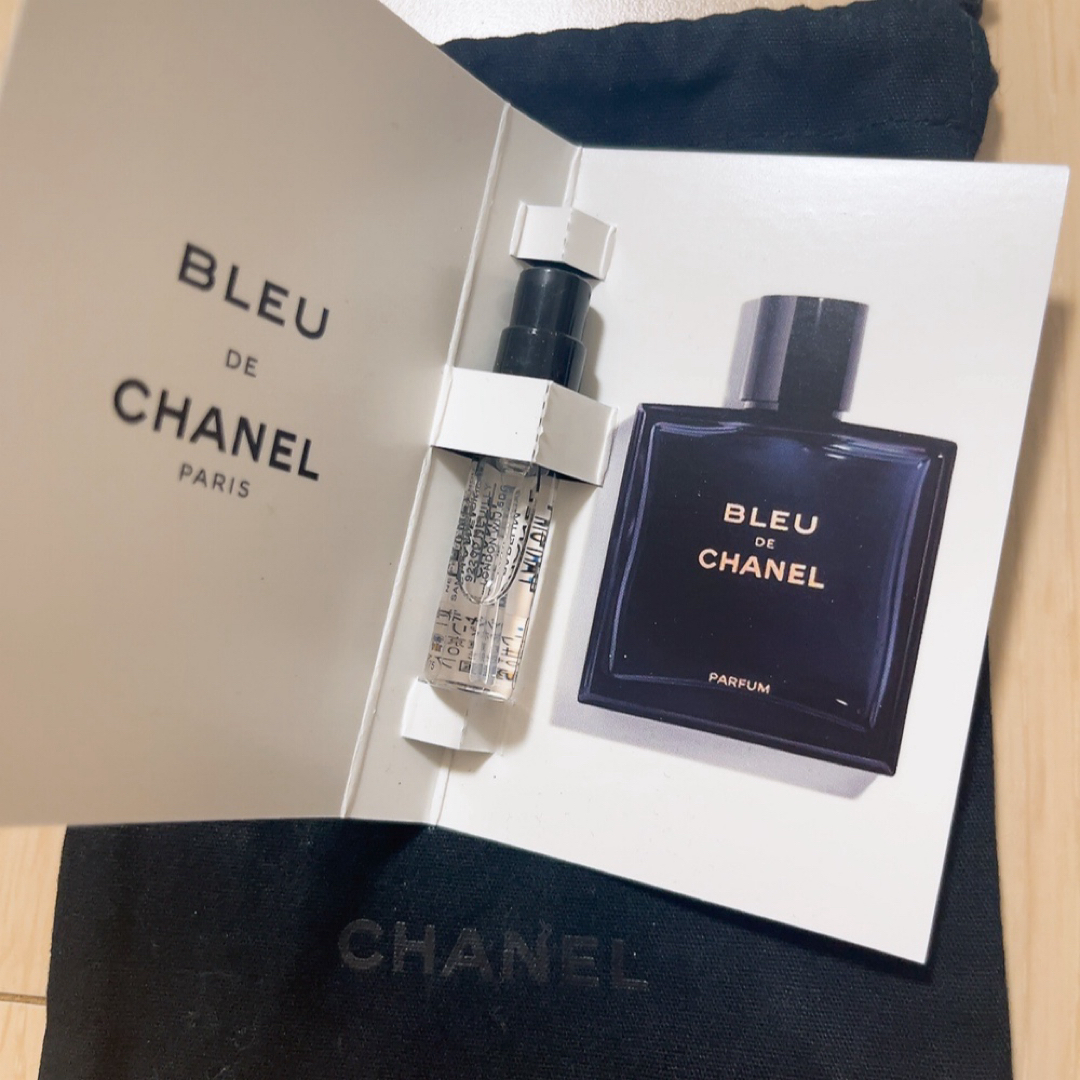 CHANEL(シャネル)のCHANEL 巾着付き　香水サンプル未使用　ブルードゥシャネルパルファム コスメ/美容の香水(ユニセックス)の商品写真