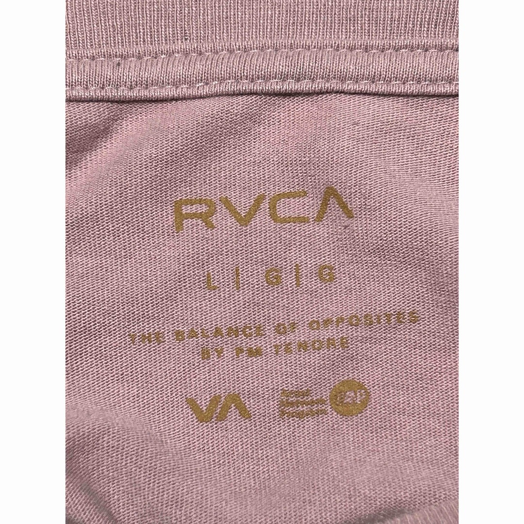 RVCA(ルーカ)のRVCA ルーカ ロンＴ　ピンク　メンズ L 長袖Tシャツ ロゴ メンズのトップス(Tシャツ/カットソー(七分/長袖))の商品写真