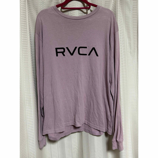 RVCA - RVCA ルーカ ロンＴ　ピンク　メンズ L 長袖Tシャツ ロゴ