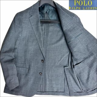 ポロラルフローレン(POLO RALPH LAUREN)のJ6267 美品 ポロラルフローレン 近年モデル麻アンコンジャケット 42S(テーラードジャケット)