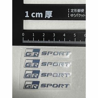 トヨタ(トヨタ)のGR　SPORT ミニステッカー　2枚セット金属製（ニッケル合金） (車外アクセサリ)